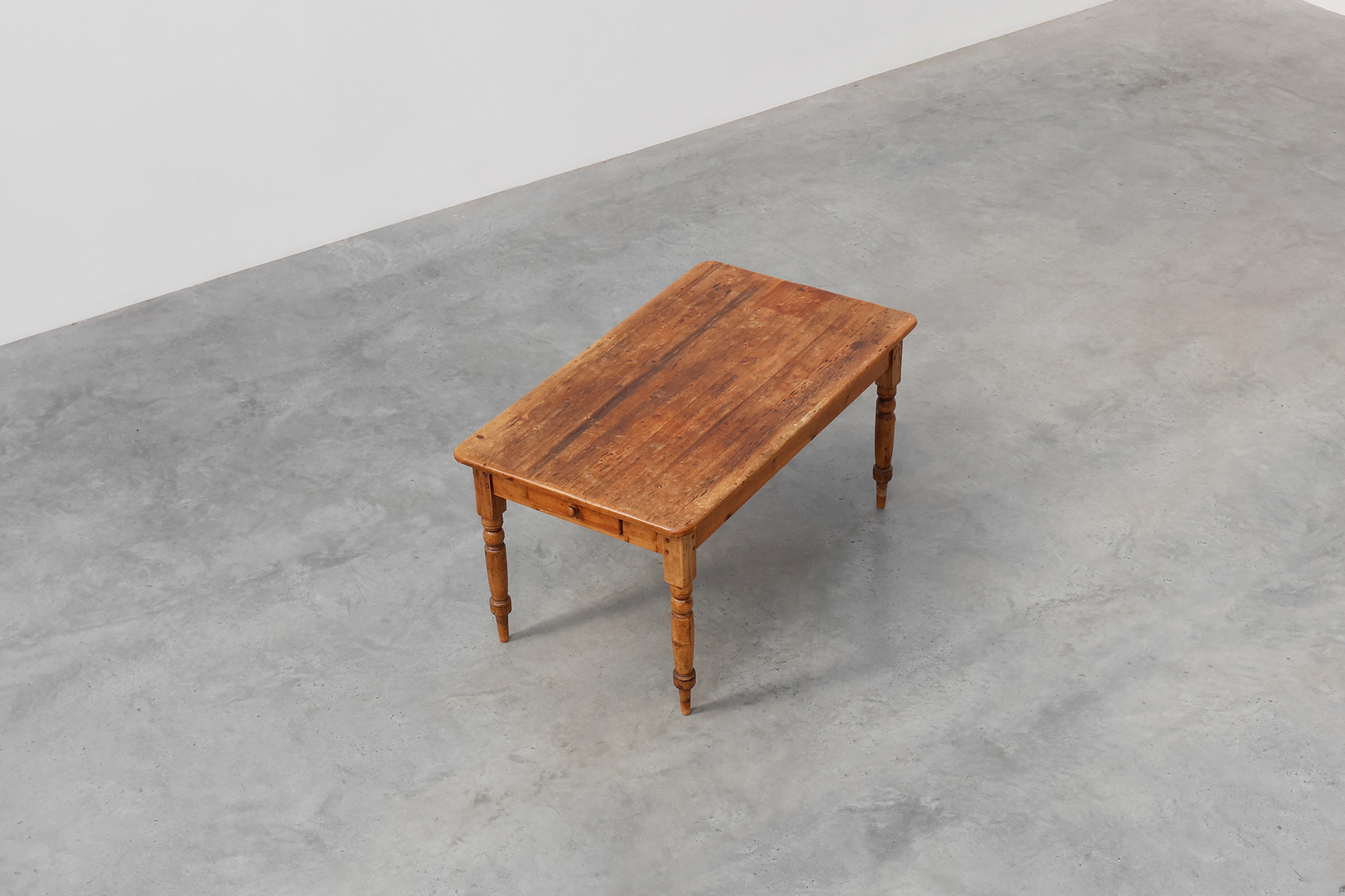 Antique Pine Farmhouse Table, France, Late 19th Century thumbnail
